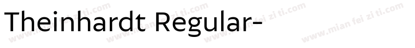 Theinhardt Regular字体转换